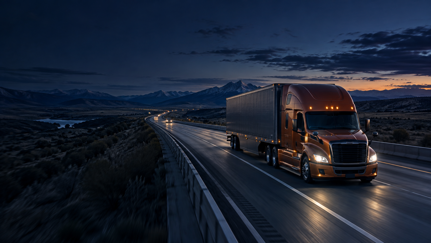 Freighthouse truck on the open road